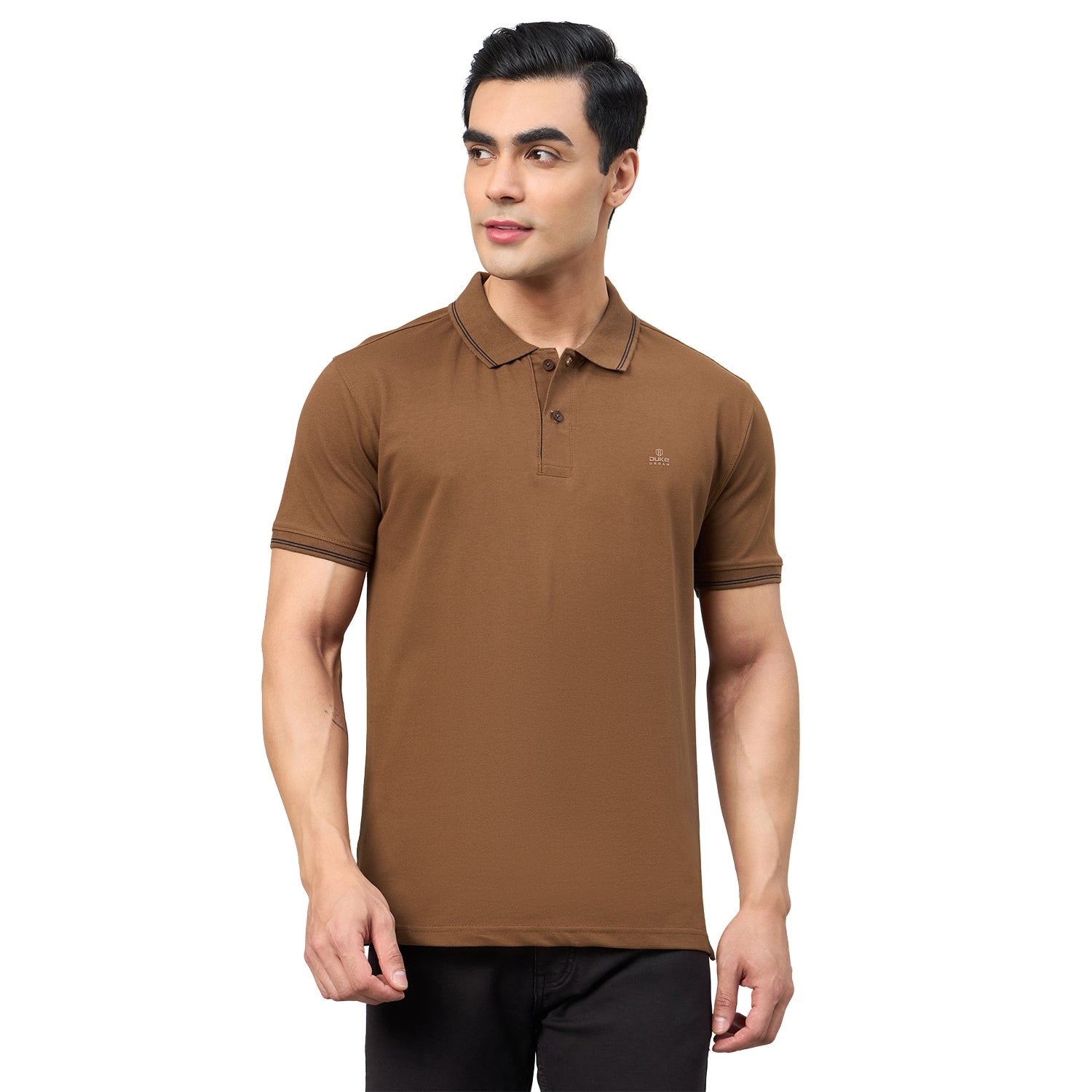 Duke Men Half Sleeve Cotton Smart Fit Casual T-shirt (SD73)