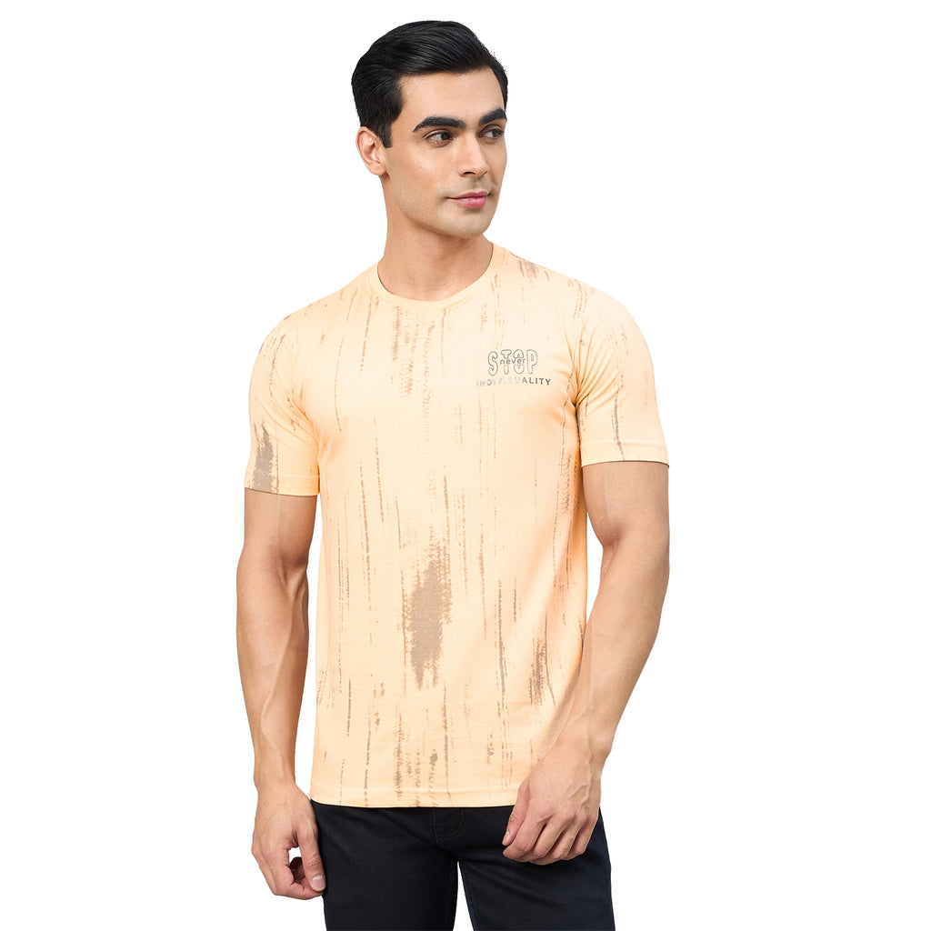 Duke Men Half Sleeve Cotton Smart Fit Casual T-shirt (LF7874)