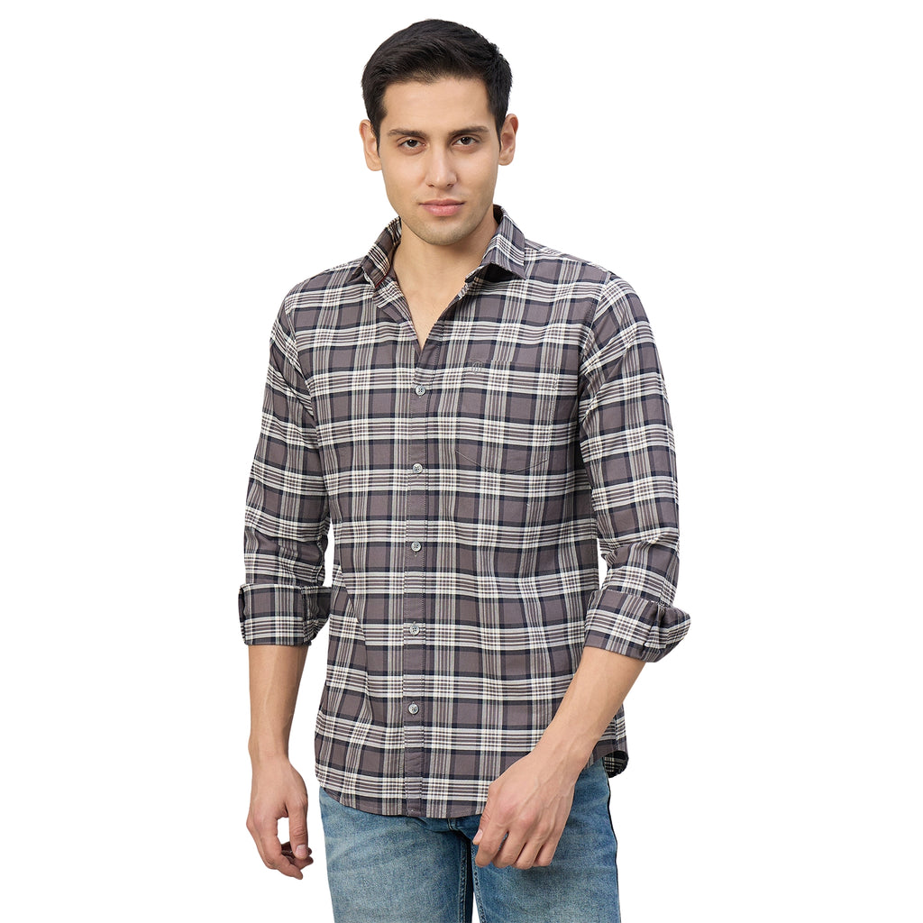 Duke Men Slim Fit Full Sleeve Oxford Cotton Shirt (SDO5CKCZ)