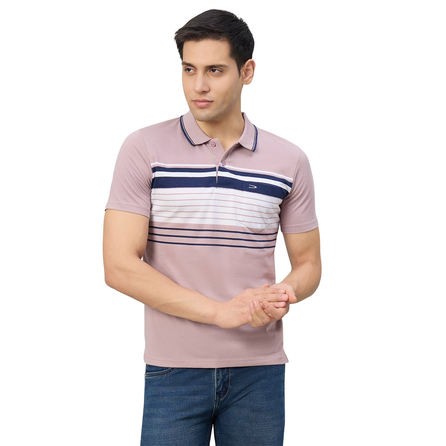 Duke Men Half Sleeve Cotton Regualr Fit Casual T-shirt (MLF1178)