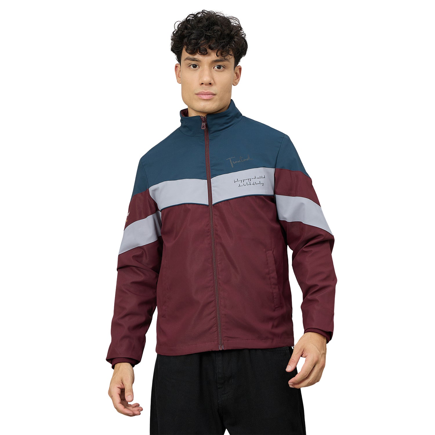 Duke Men High Neck Wind Cheater Jacket (SDZ3194)