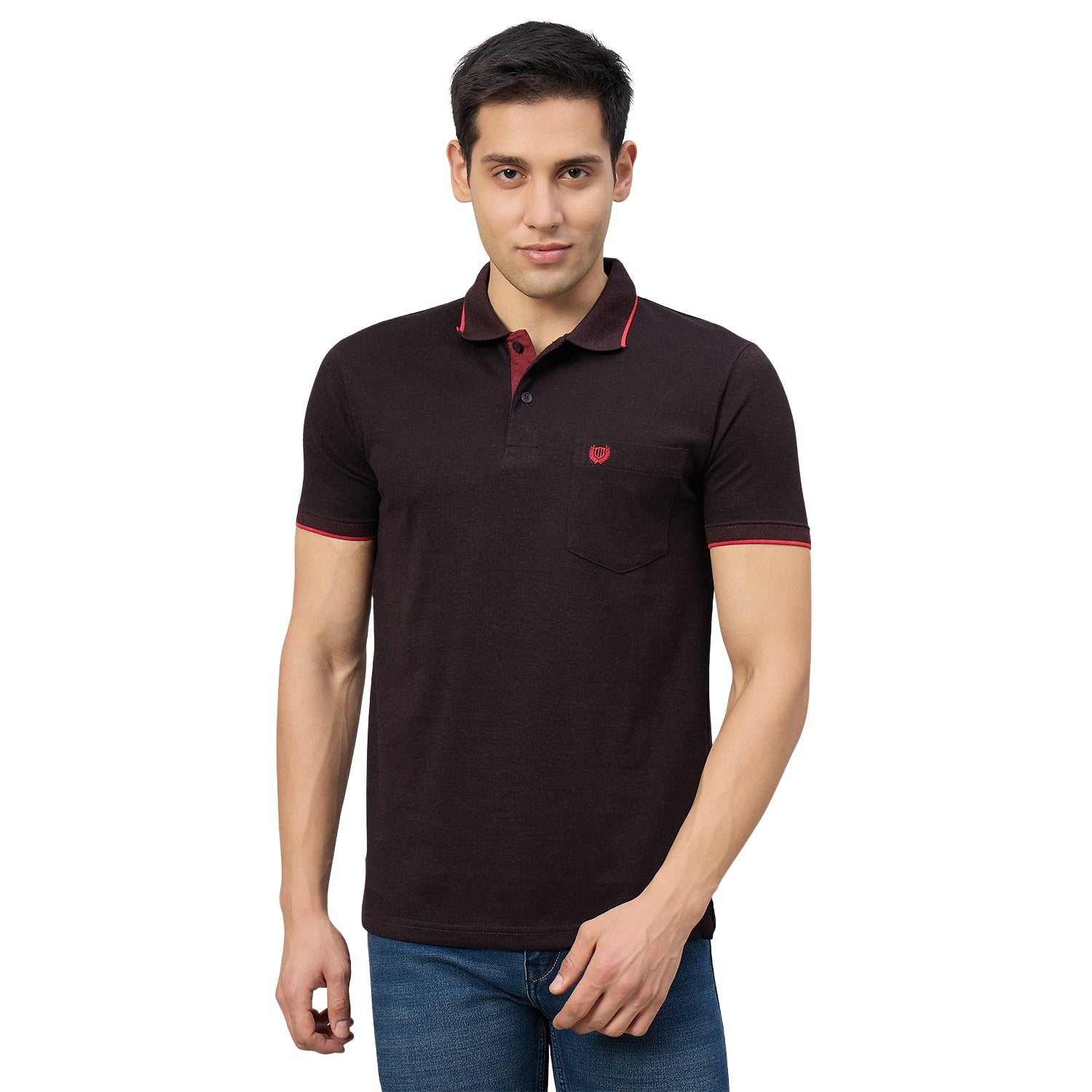 Duke Men Half Sleeve Cotton Smart Fit Casual T-shirt (SD74)