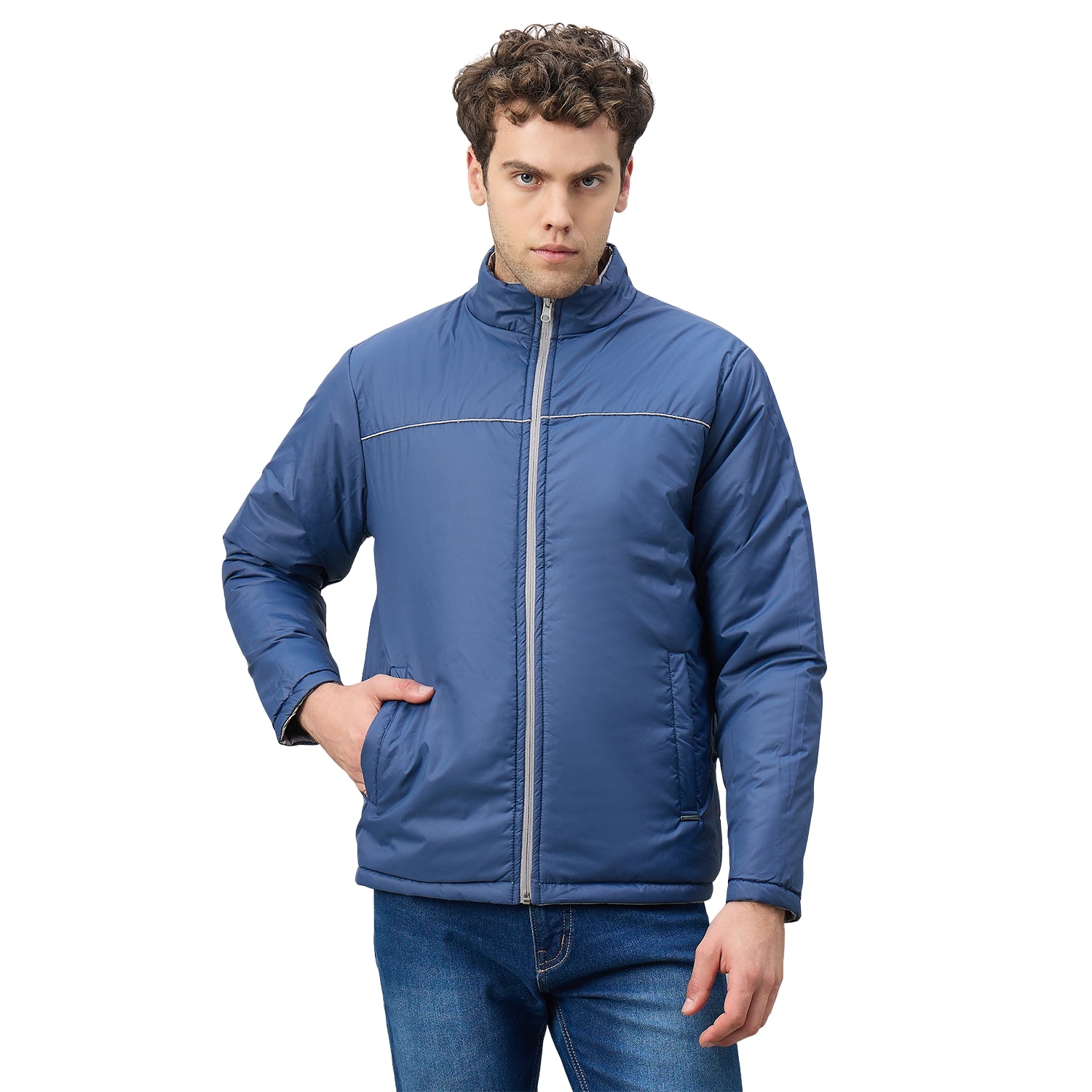 Duke Urban Men Reversible High Neck Regular Jacket (OSDZ9292)