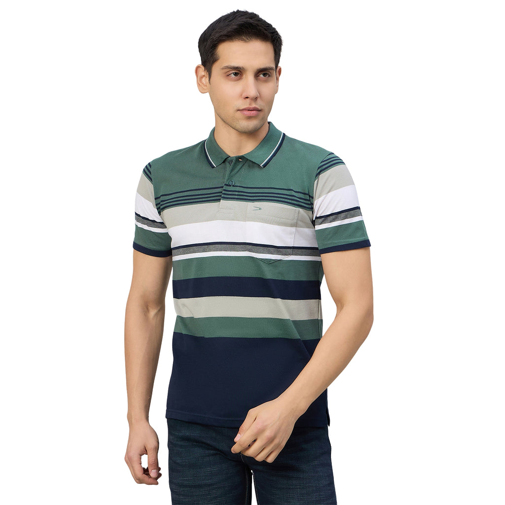 Duke Men Half Sleeve Cotton Regualr Fit Casual T-shirt (MLF1177)