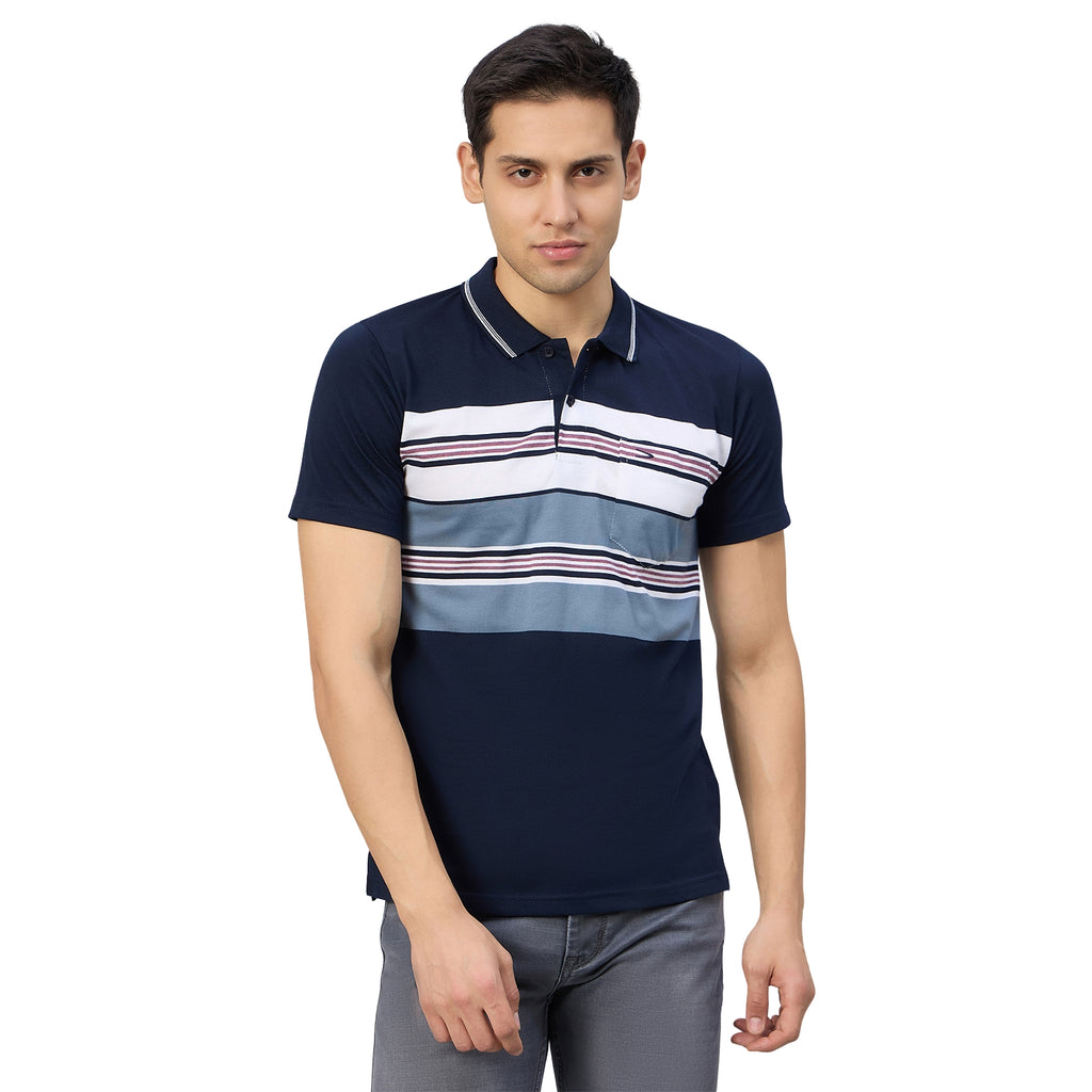 Duke Men Half Sleeve Cotton Regualr Fit Casual T-shirt (MLF1183)
