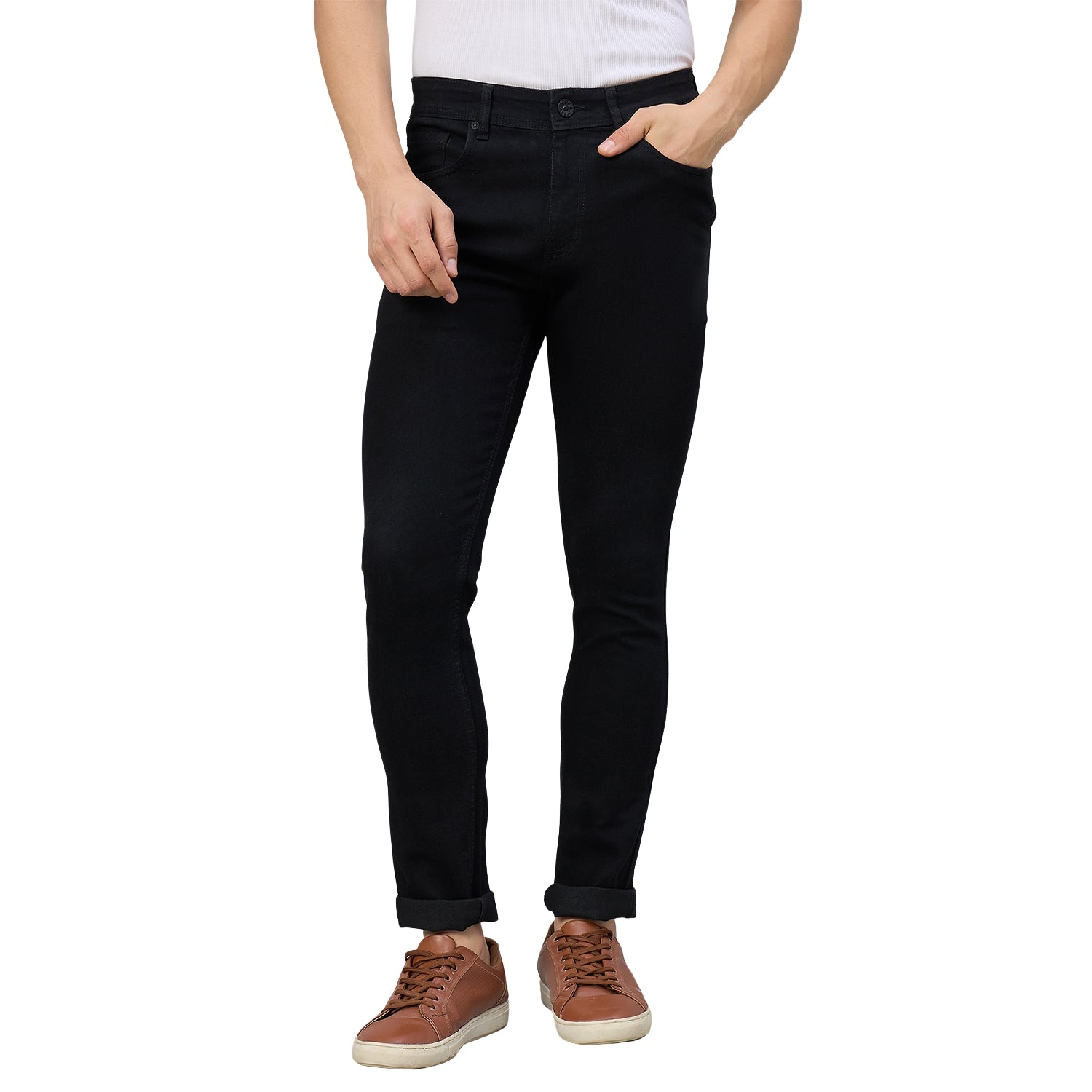 Duke Men Narrow Fit Stretchable Jeans (SD5900NR)