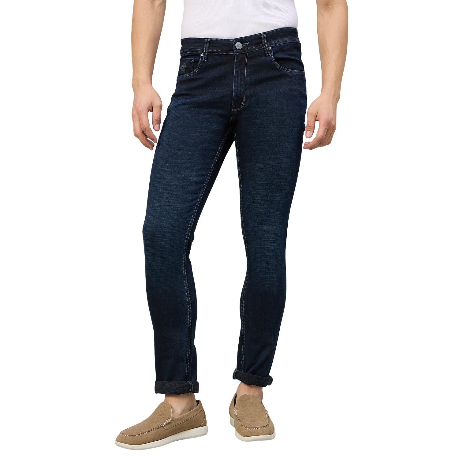 Duke Men Narrow Fit Stretchable Jeans (SDD9235N)