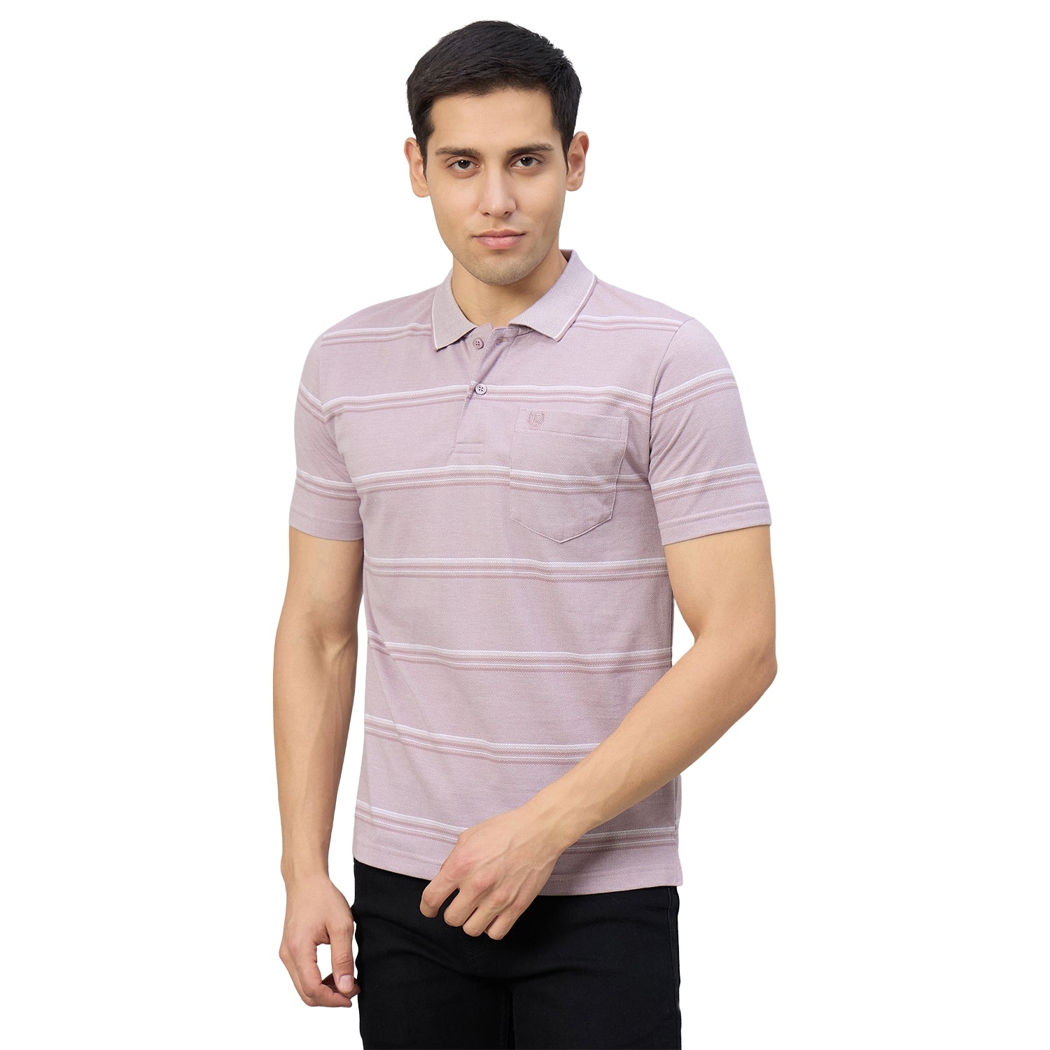 Duke Men Half Sleeve Cotton Regular Fit Casual T-shirt (LF7985)
