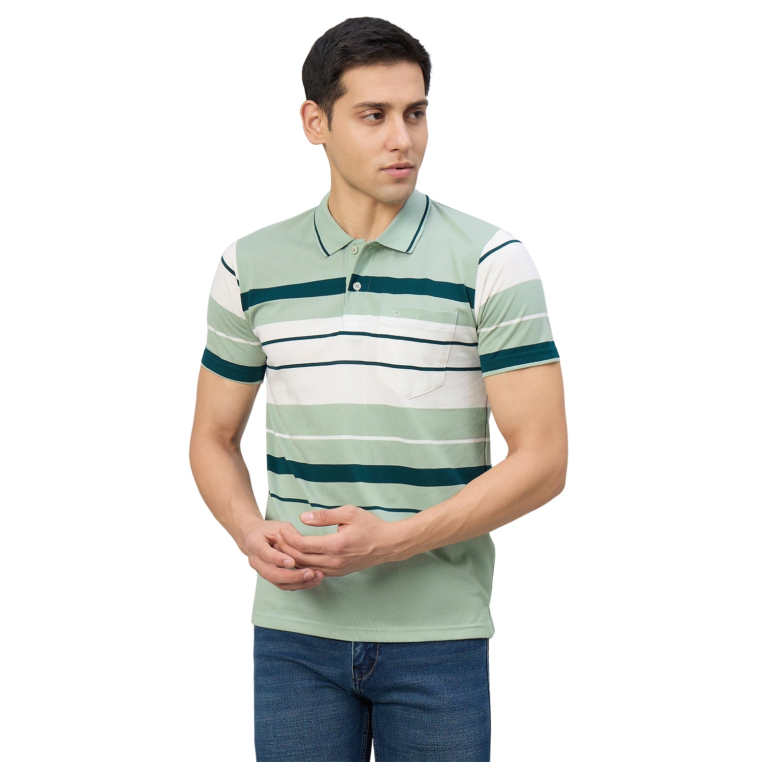 Duke Men Half Sleeve Cotton Regular Fit Casual T-shirt (MLF1182)