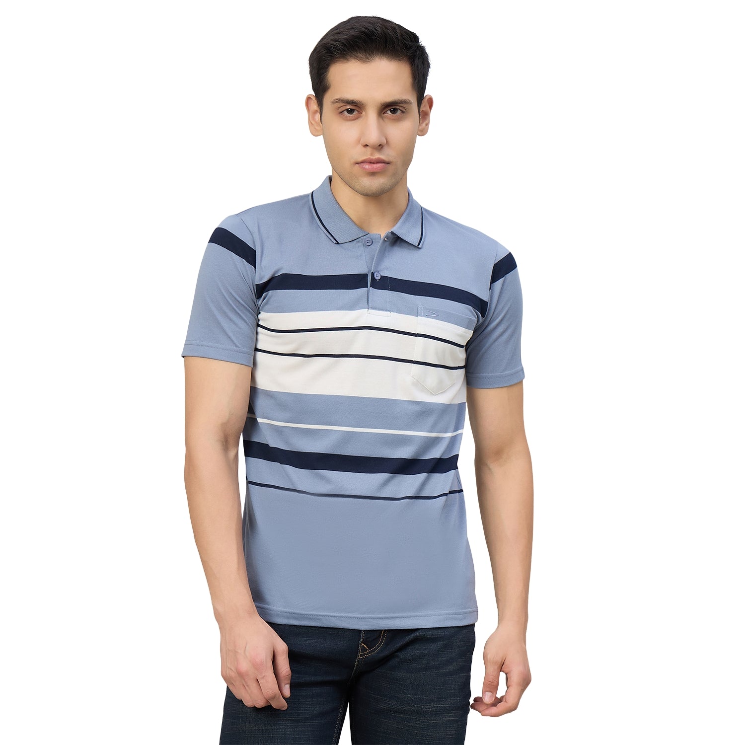 Duke Men Half Sleeve Cotton Regualr Fit Casual T-shirt (MLF1182)