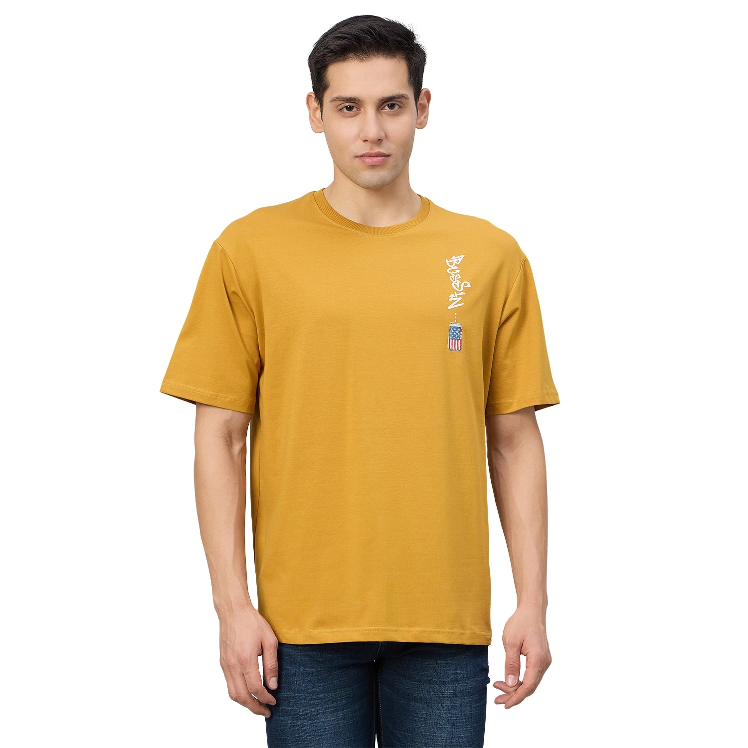 Duke Men Half Sleeve Cotton Oversize Casual T-shirt (LF7891)