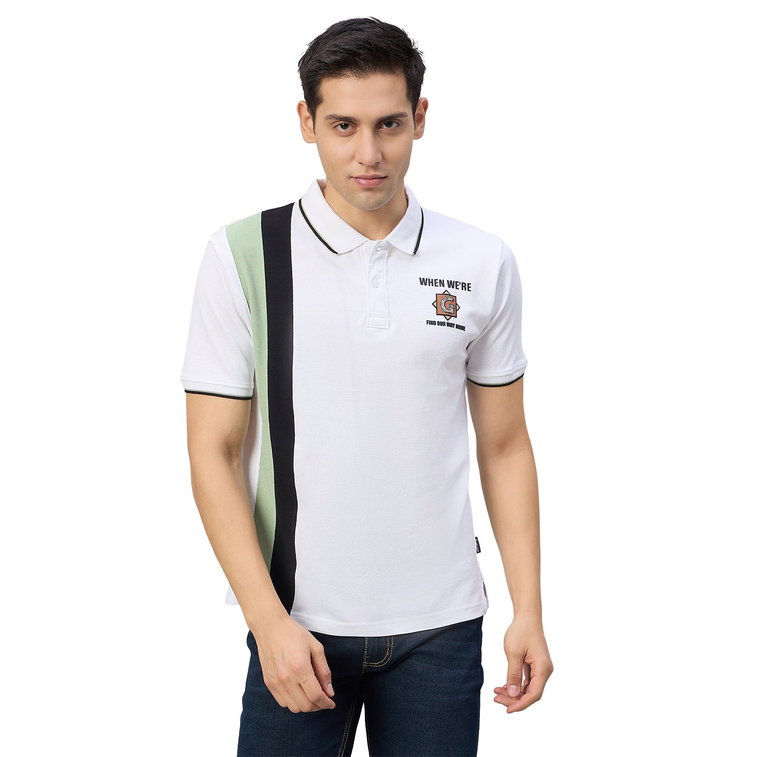 Duke Men Half Sleeve Cotton Regualr Fit Casual T-shirt (LF7910)