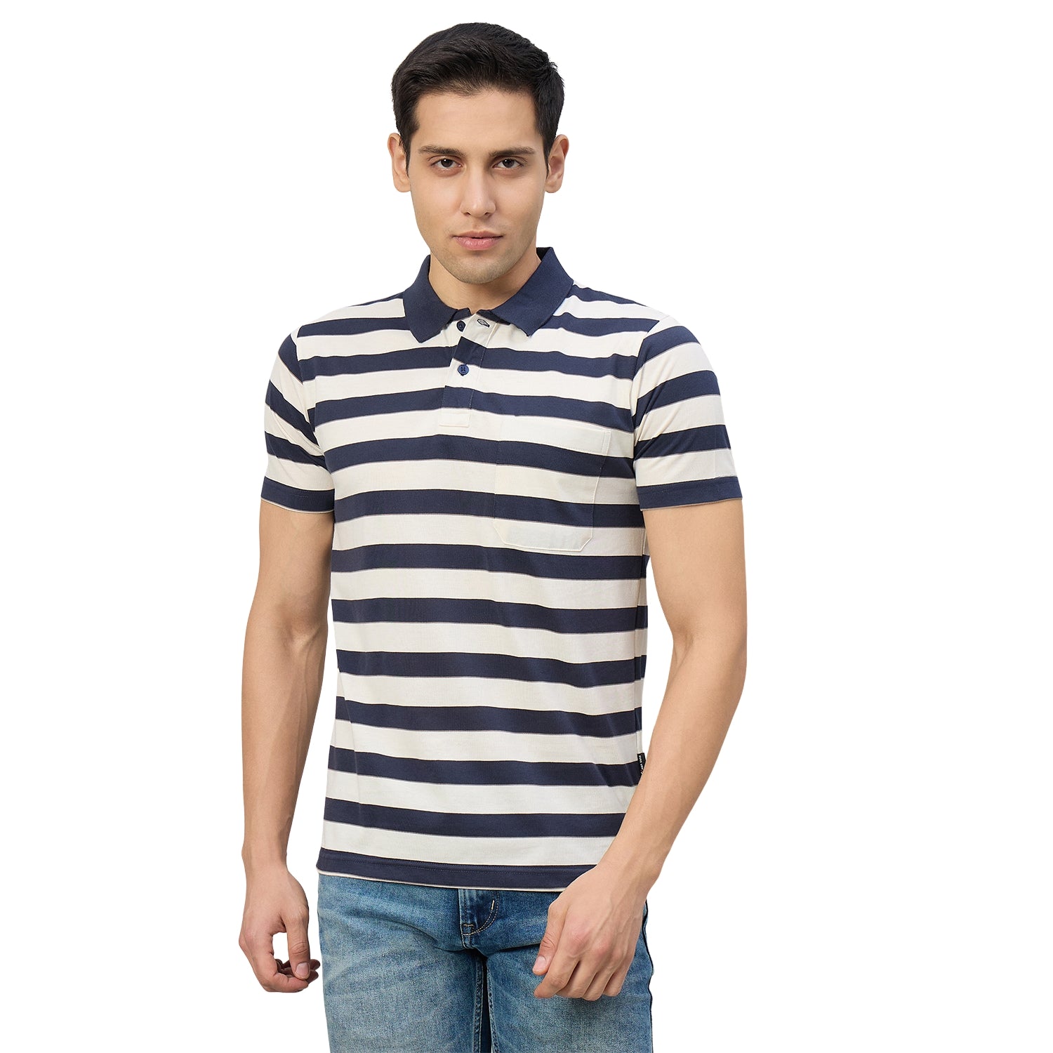 Duke Men Half Sleeve Cotton Regular Fit Casual T-shirt (MLF1184)