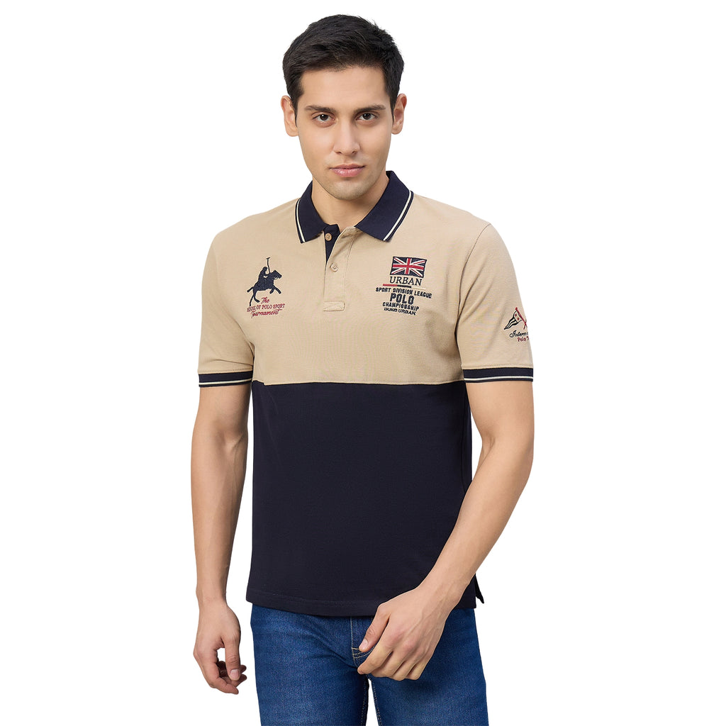 Duke Men Half Sleeve Cotton Regualr Fit Casual T-shirt (LF7975)