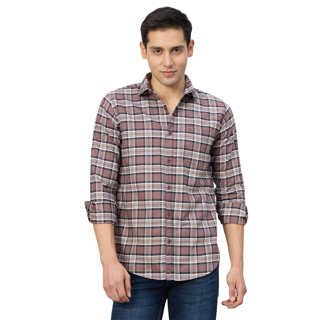 Duke Men Slim Fit Full Sleeve Oxford Cotton Shirt (SDO5CKCZ)