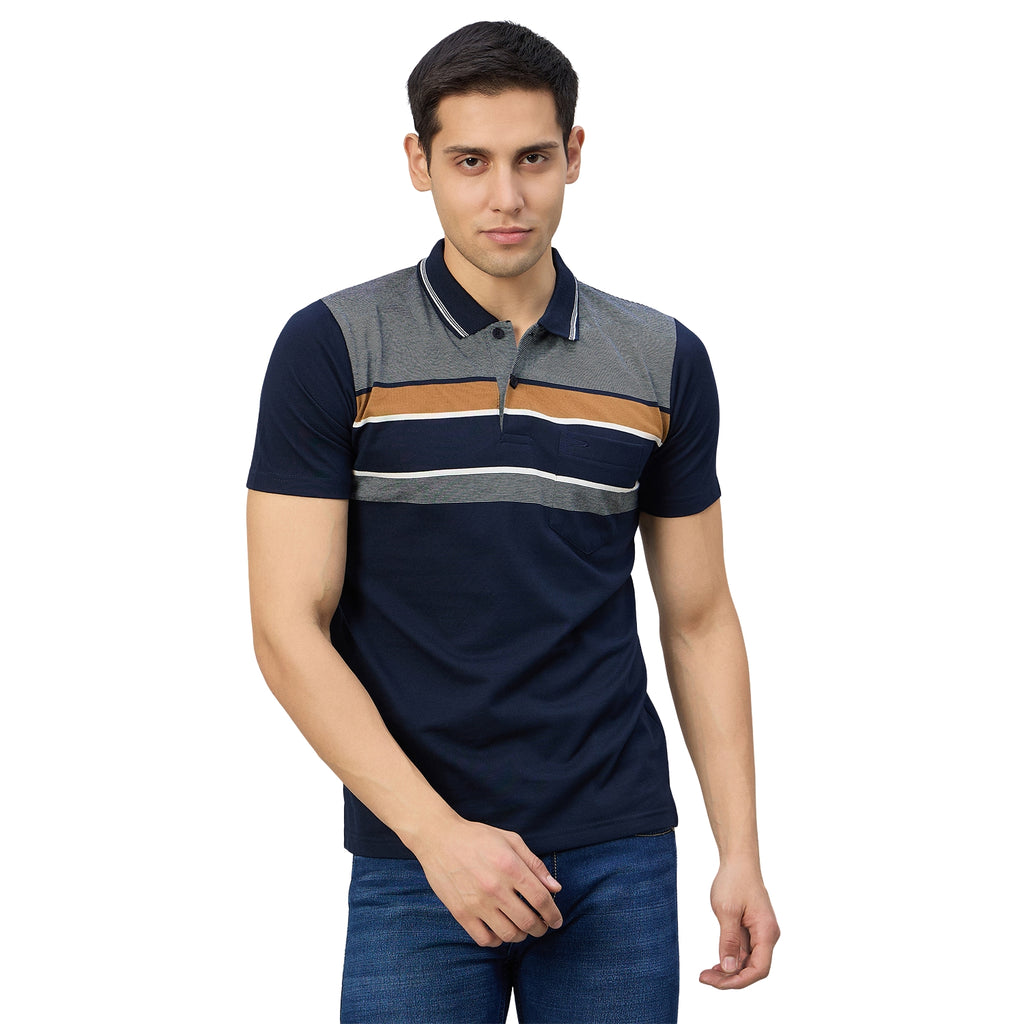 Duke Men Half Sleeve Cotton Regualr Fit Casual T-shirt (MLF1176)