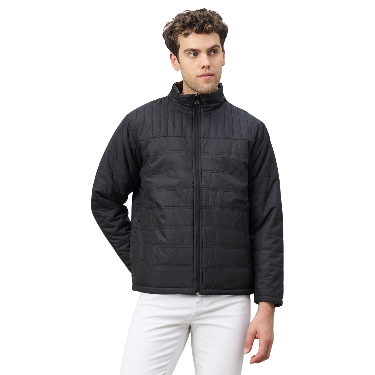 Duke Urban Men Reversible High Neck Regular Jacket (OSDZ9292)