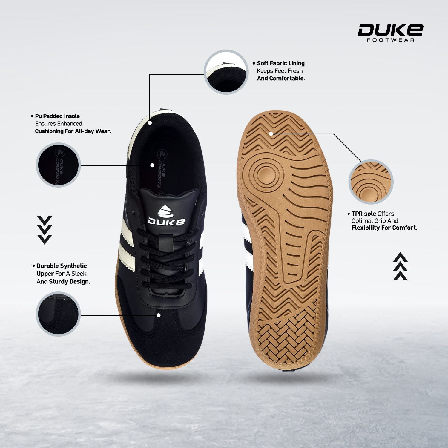 Duke Women's Streetstripe Sneakers (XFOL1567)