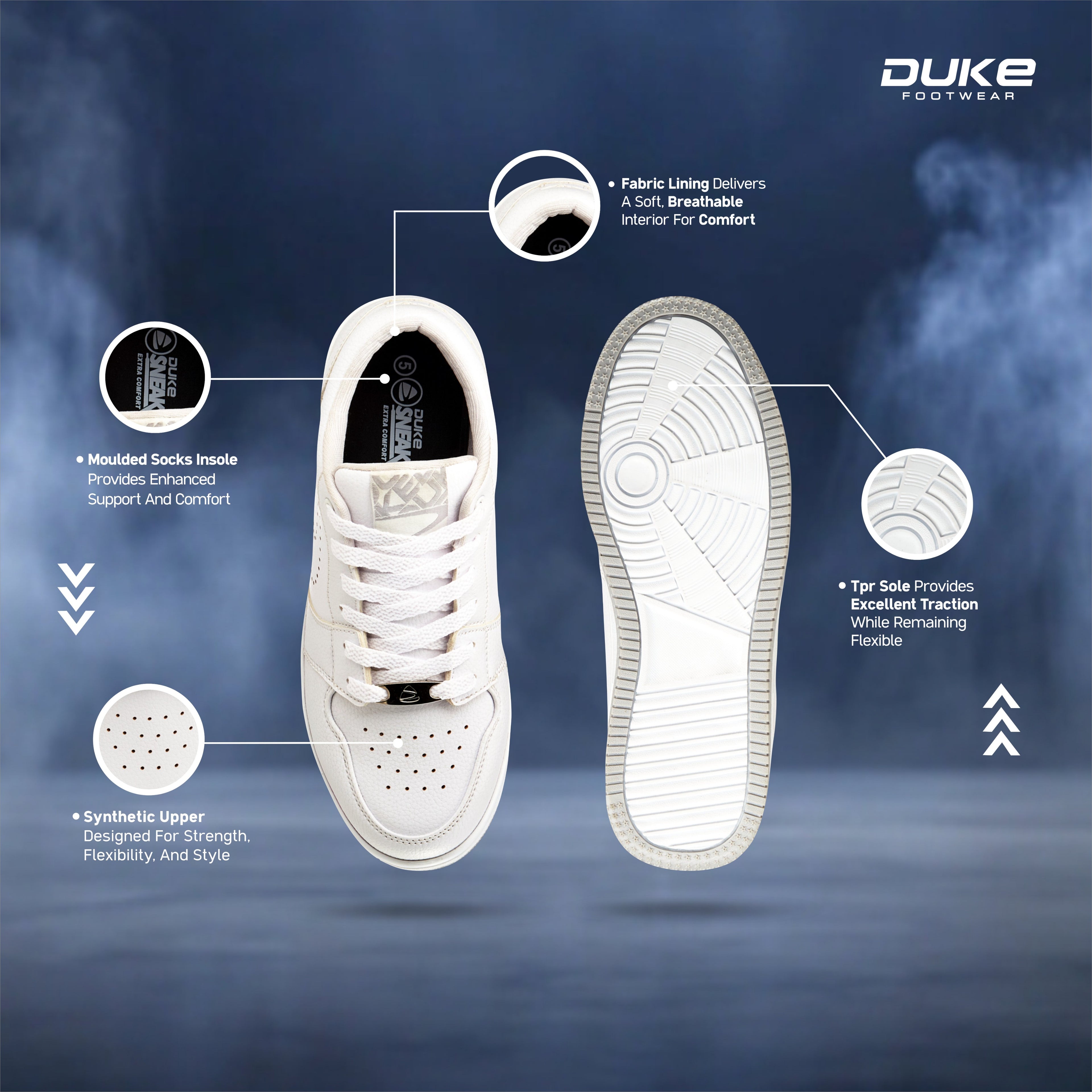 Duke Women's Cloudwalk Sneakers (XFOL1572)