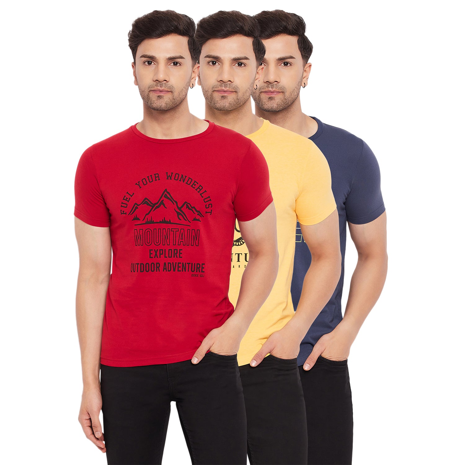 Duke Urban Men Half Sleeve Cotton T-shirt (ONSDVP39)