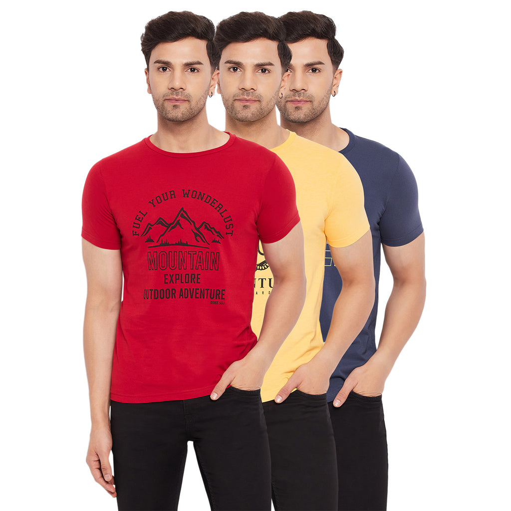 Duke Stardust Men Half Sleeve Cotton T-shirt (ONSDVP39)