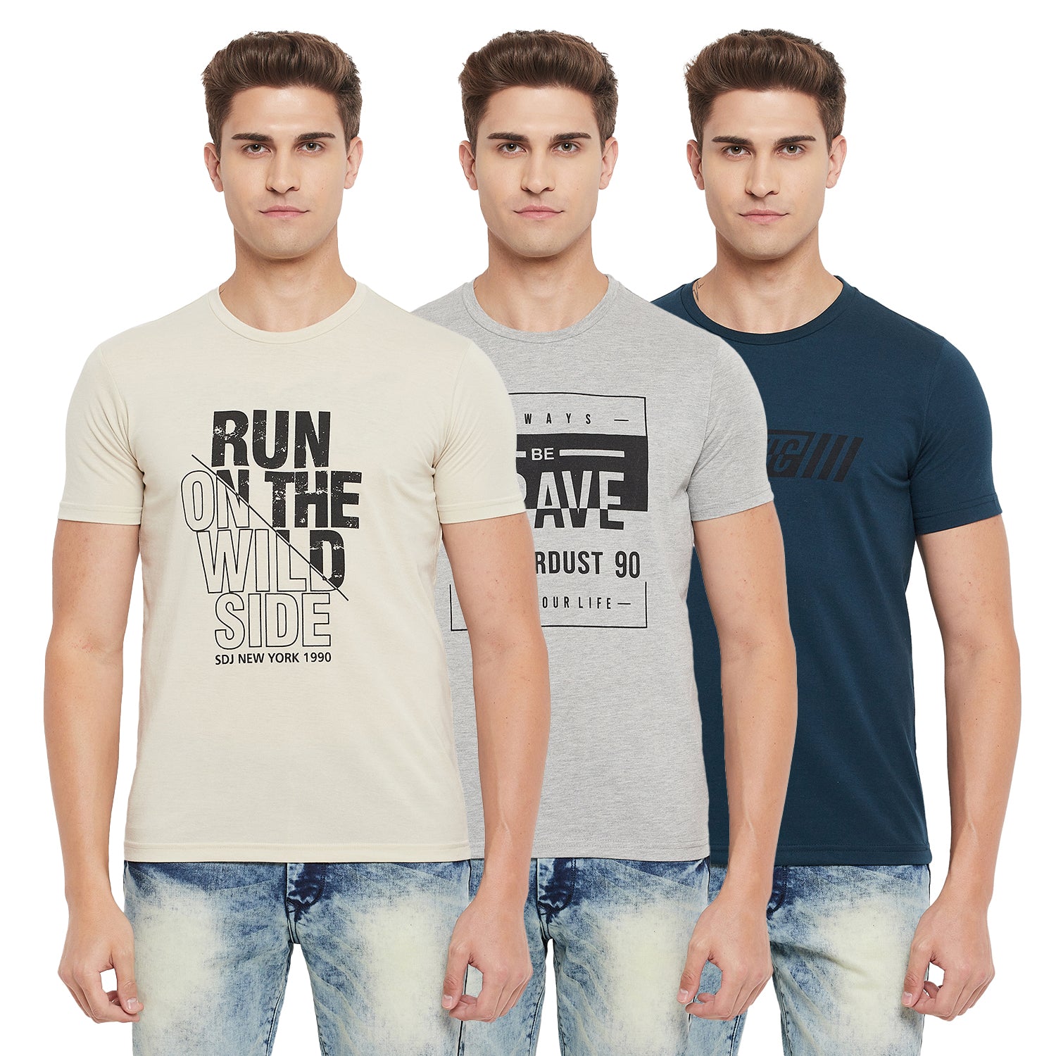 Duke Urban Men Half Sleeve Cotton T-shirt (ONSDVP37)