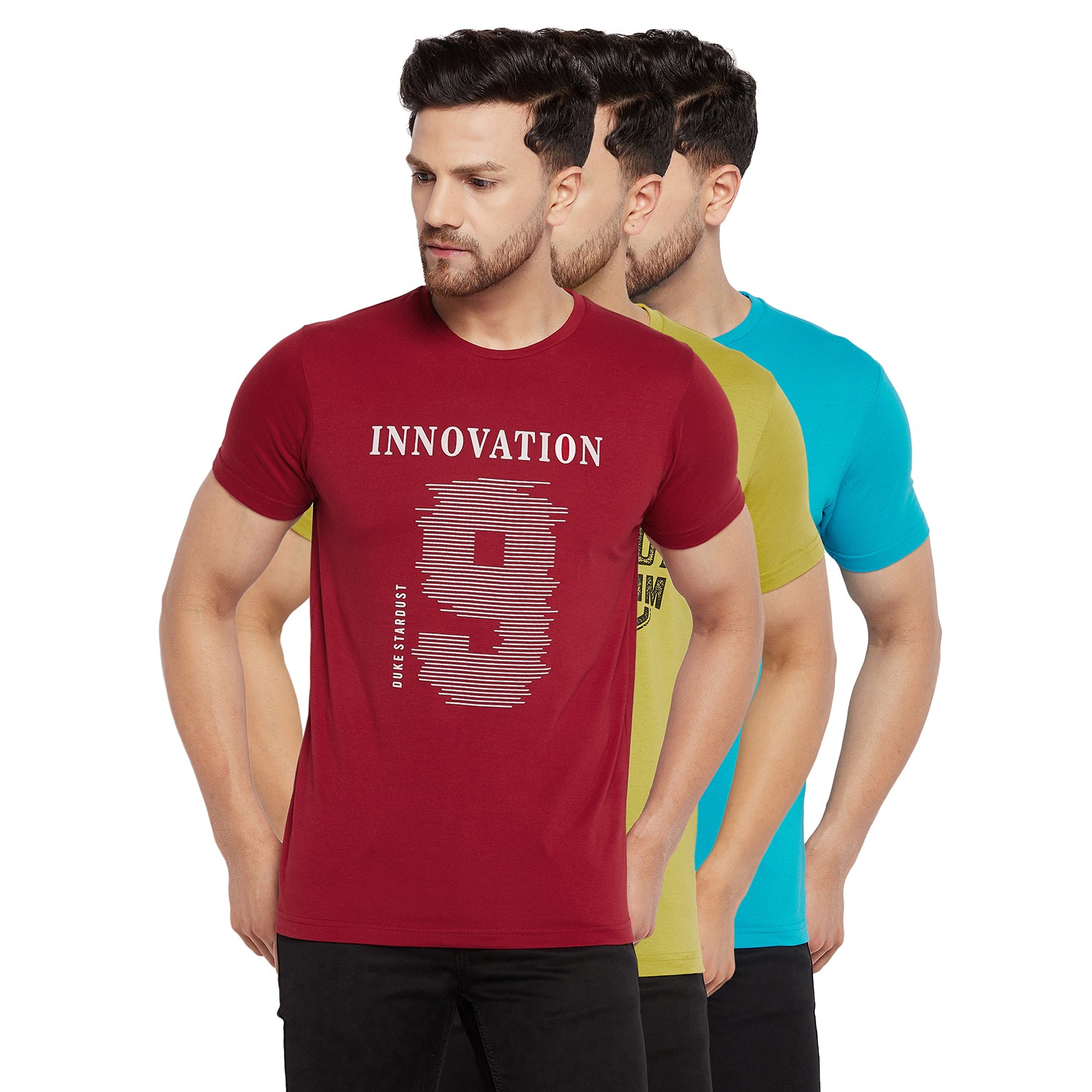 Duke Urban Men Half Sleeve Cotton T-shirt (ONSDVP39)