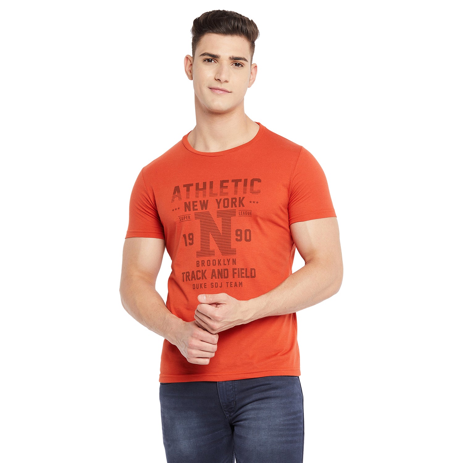 Duke Urban Men Half Sleeve Cotton T-shirt (ONSDVP37)
