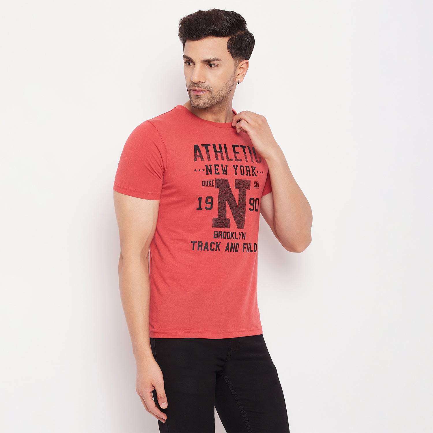 Duke Urban Men Half Sleeve Cotton T-shirt (ONSDVP39)