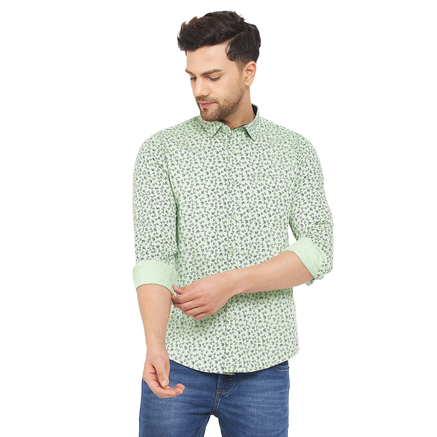 Duke Urban Men Full Sleeve Cotton Shirt (SDO7PRTI)