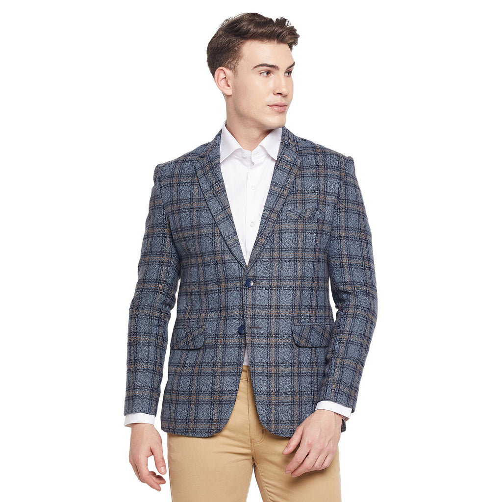 Duke Stardust Men Full Sleeve Lapel Neck Coat (SDZ933)
