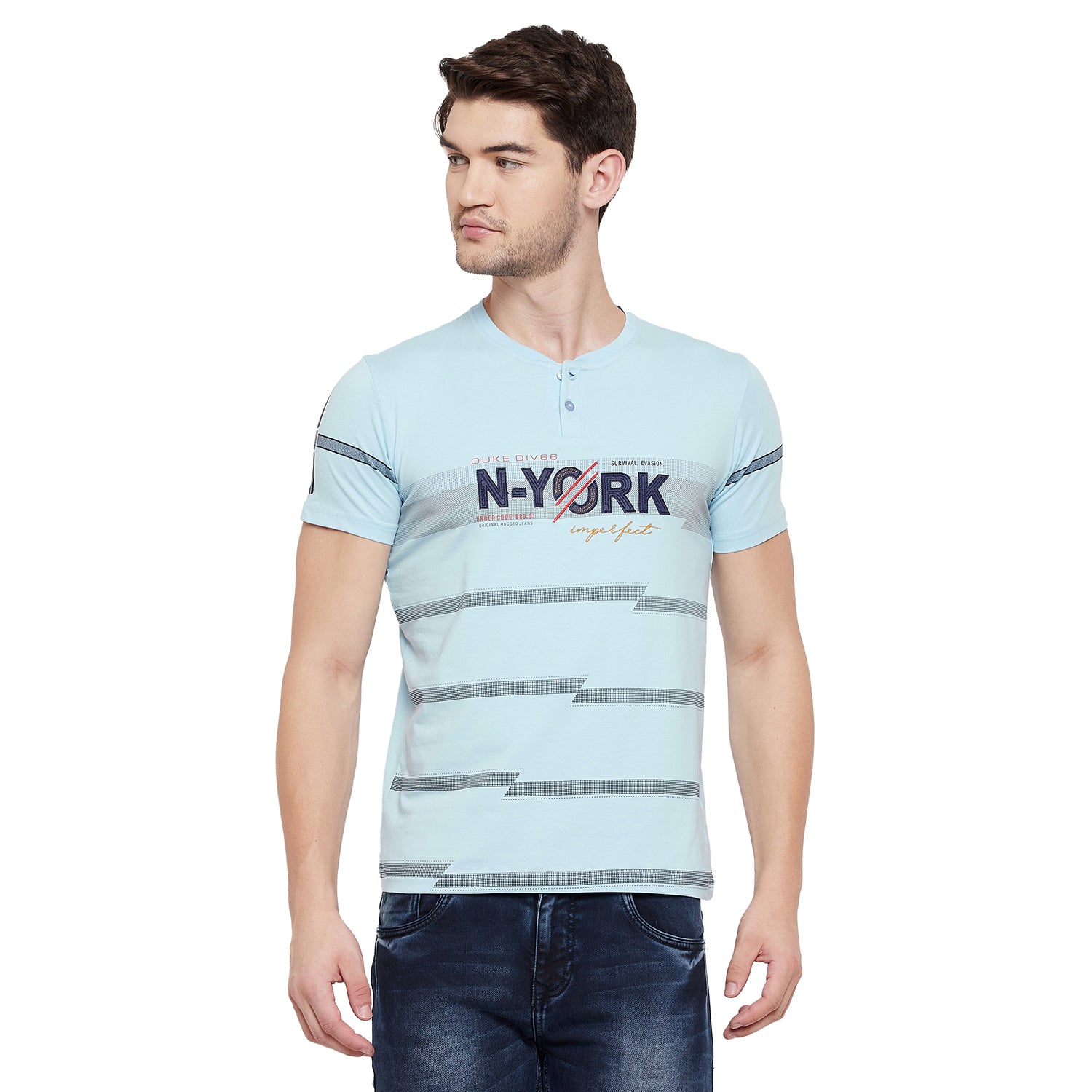 Duke Urban Men Half Sleeve Cotton T-shirt (LQ3715)