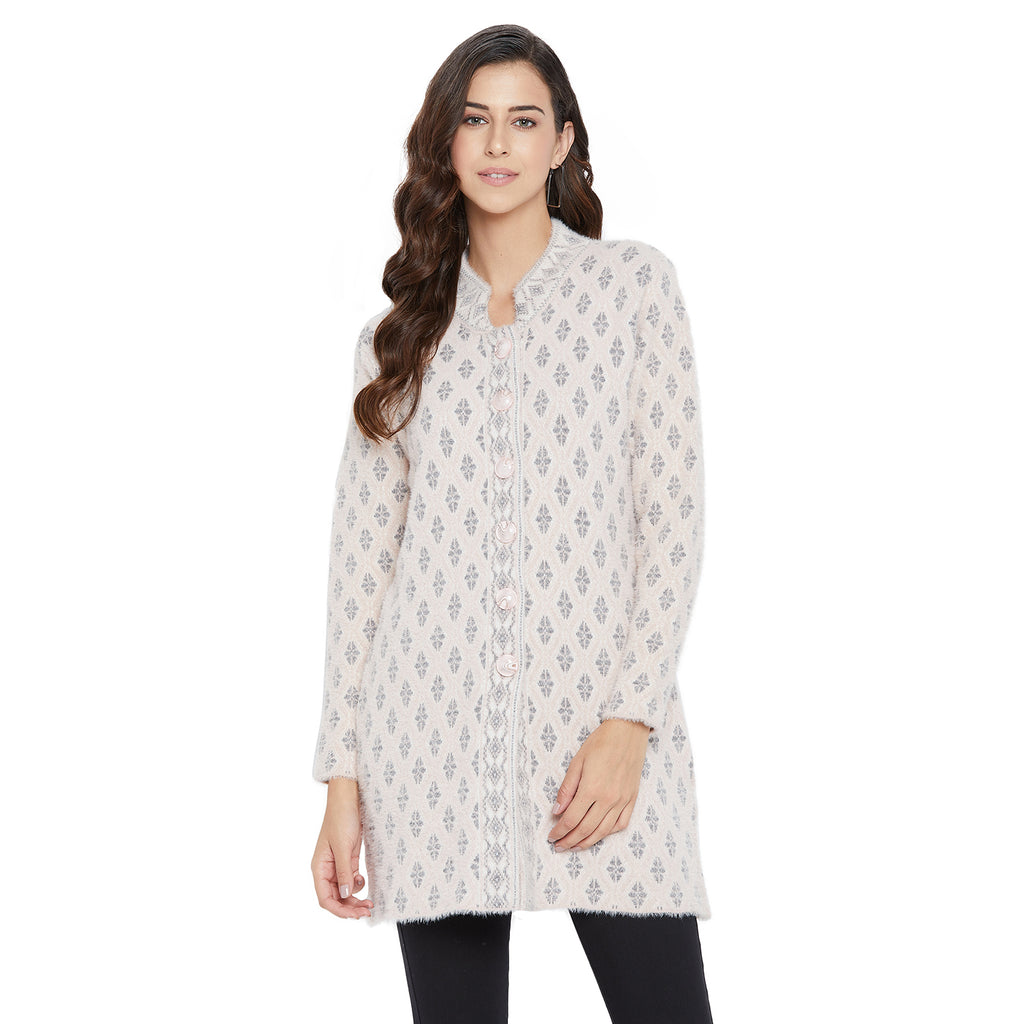 Duke Urban Women Full Sleeve Long Cardigan (SDS9651)