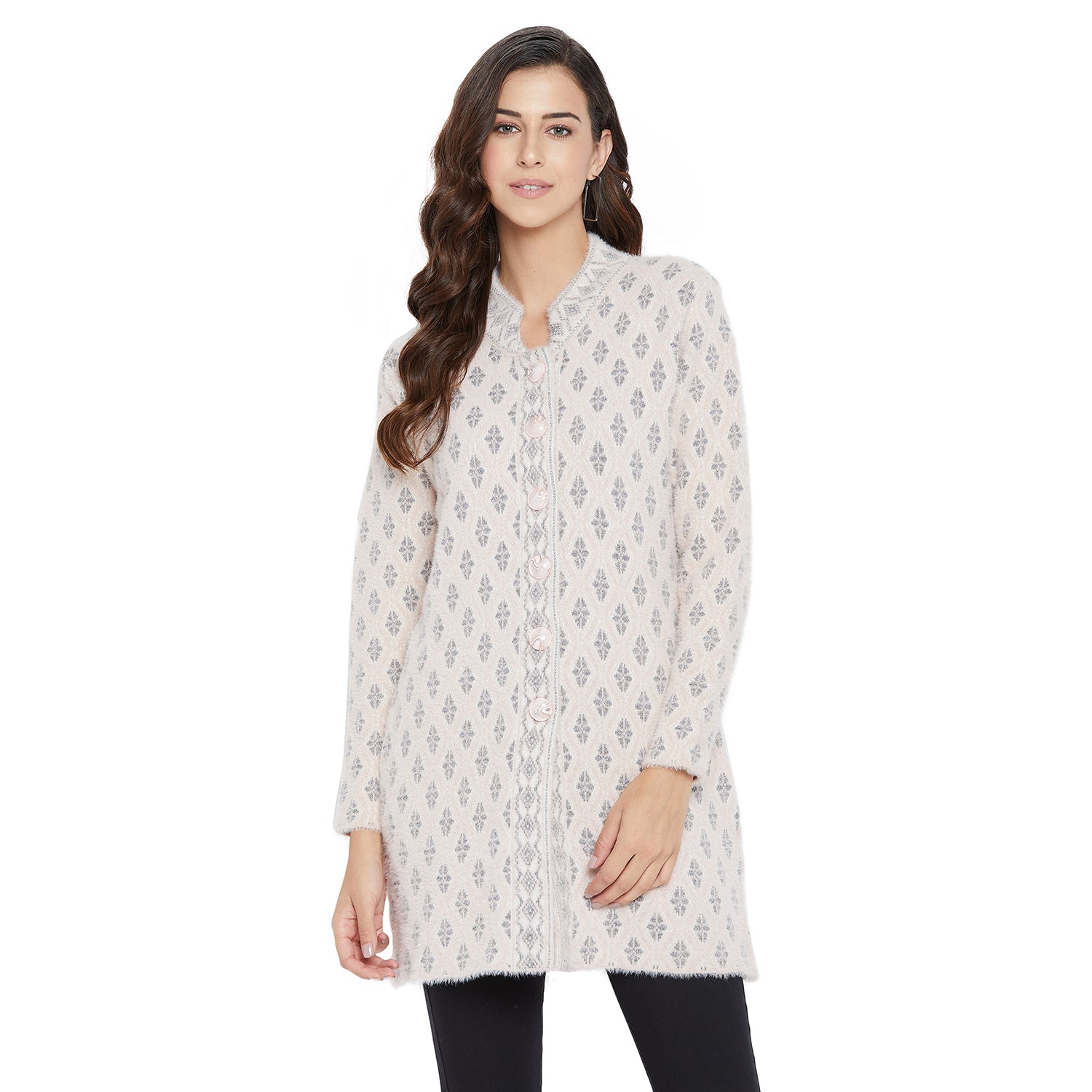 Duke Urban Women Full Sleeve Long Cardigan (SDS9651)