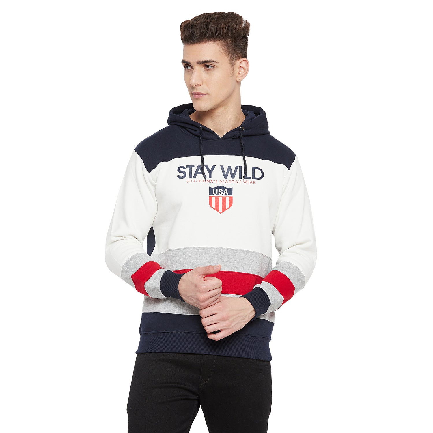 Duke Urban Men Hooded Neck Sweatshirt (LF3837)