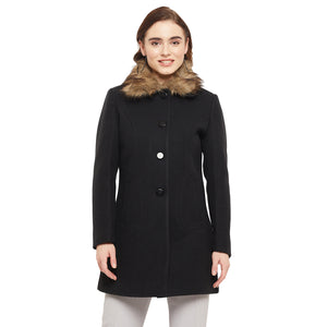 Duke Stardust Women Collared Neck Coat (SDZC104)