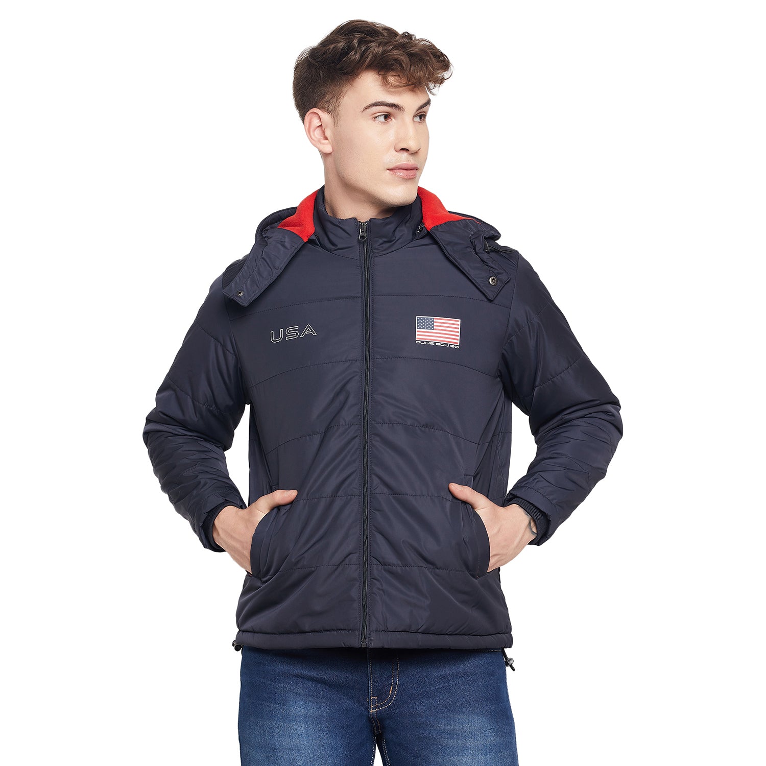 Duke Urban Men Full Sleeve Hooded Jacket (SDZ869)
