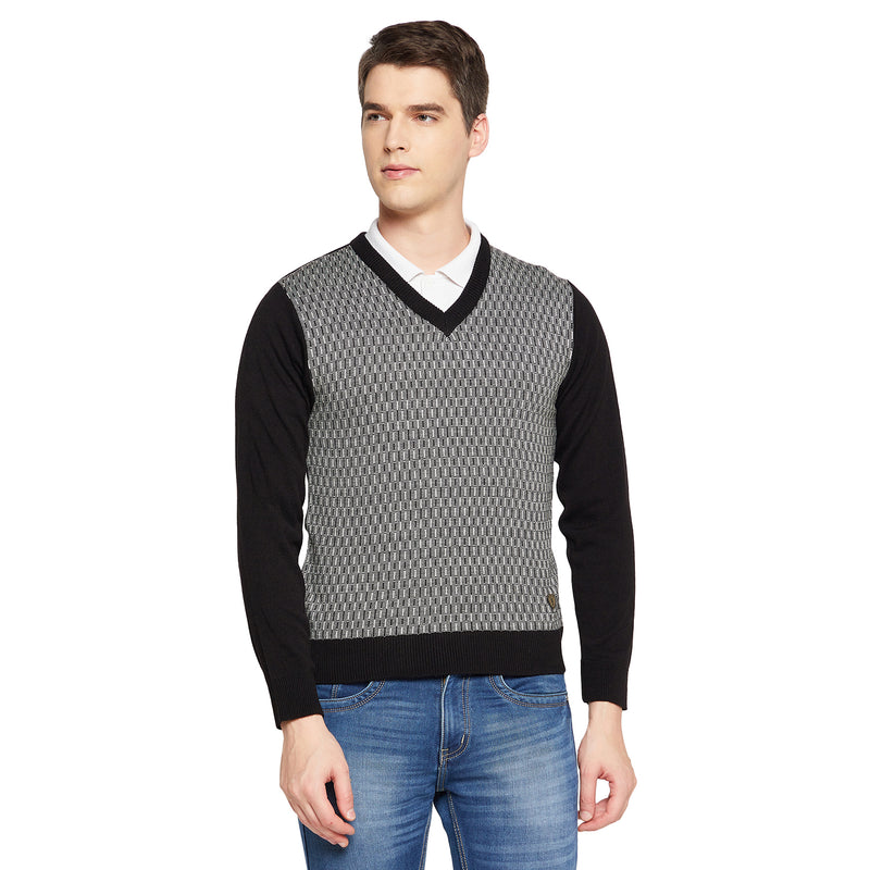 Duke Urban Men Full Sleeve V Neck Sweater (SDS8088)