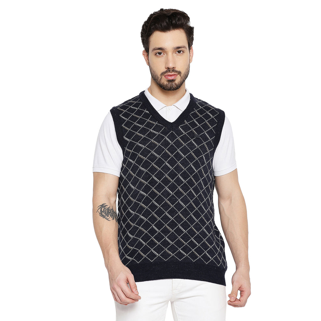 Duke Urban Men Sleeveless V Neck Sweater (SDS2027)