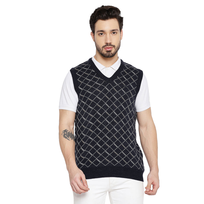 Duke Urban Men Sleeveless V Neck Sweater (SDS2027)