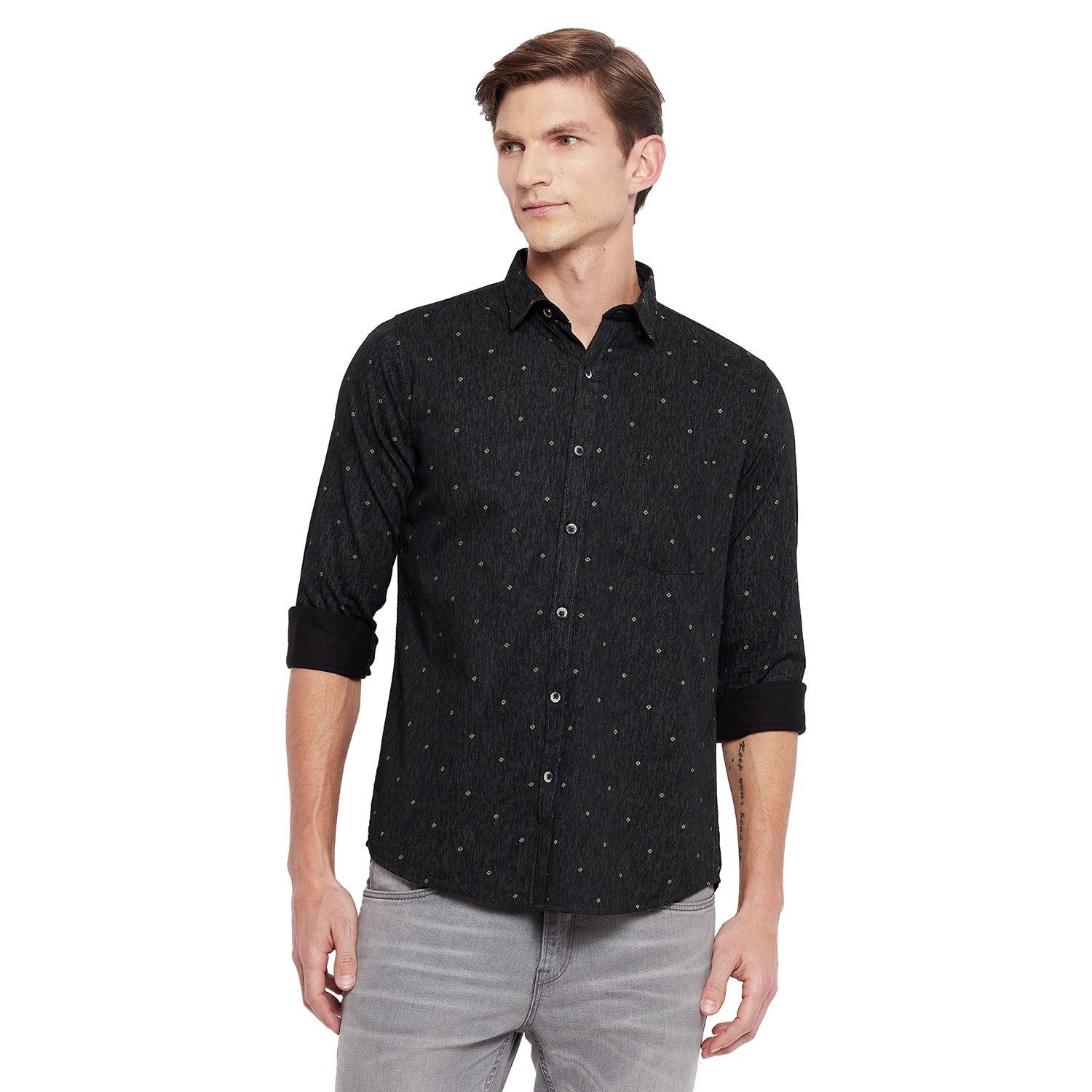 Duke Stardust Men Full Sleeve Cotton Shirt (SDO7PRSI)