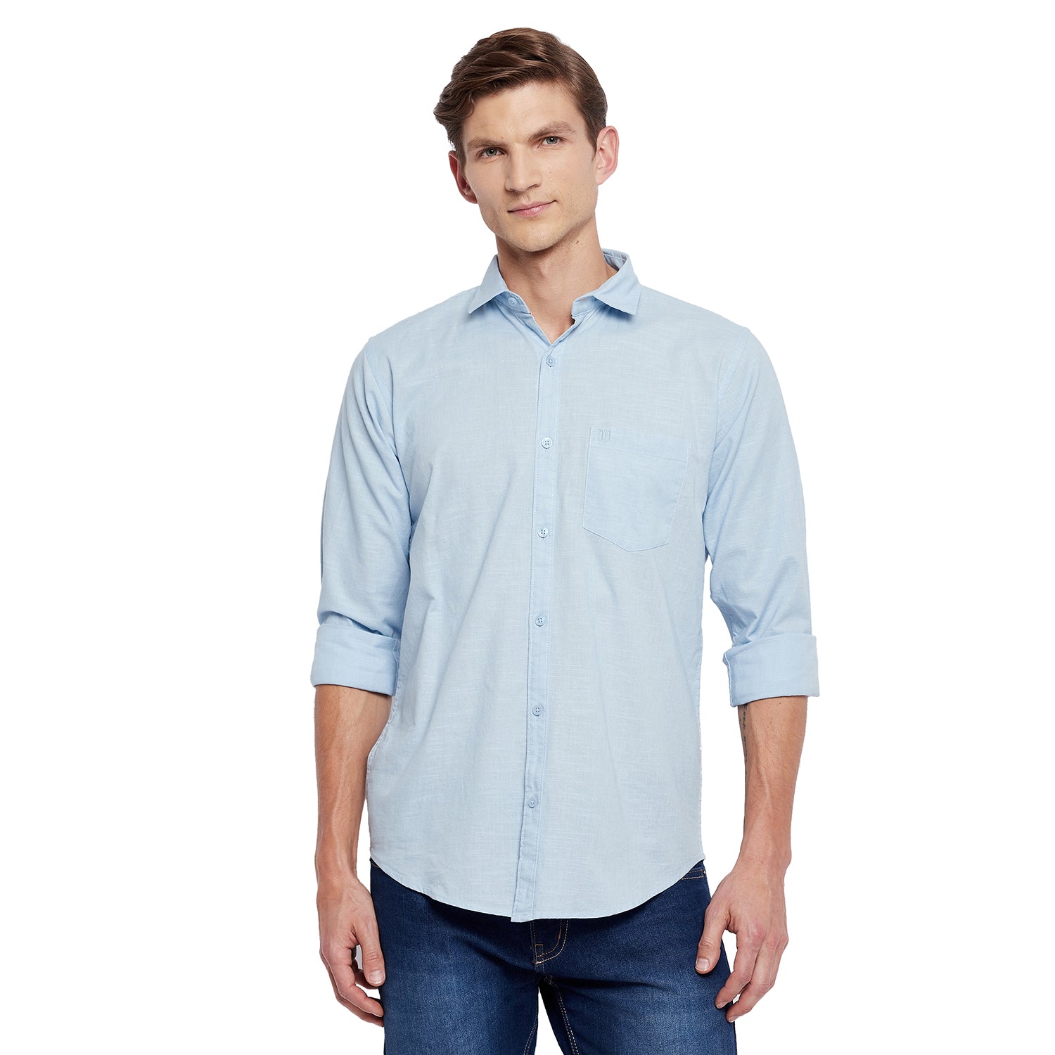 Duke Urban Men Full Sleeve Cotton Shirt (SDO5PLCL)