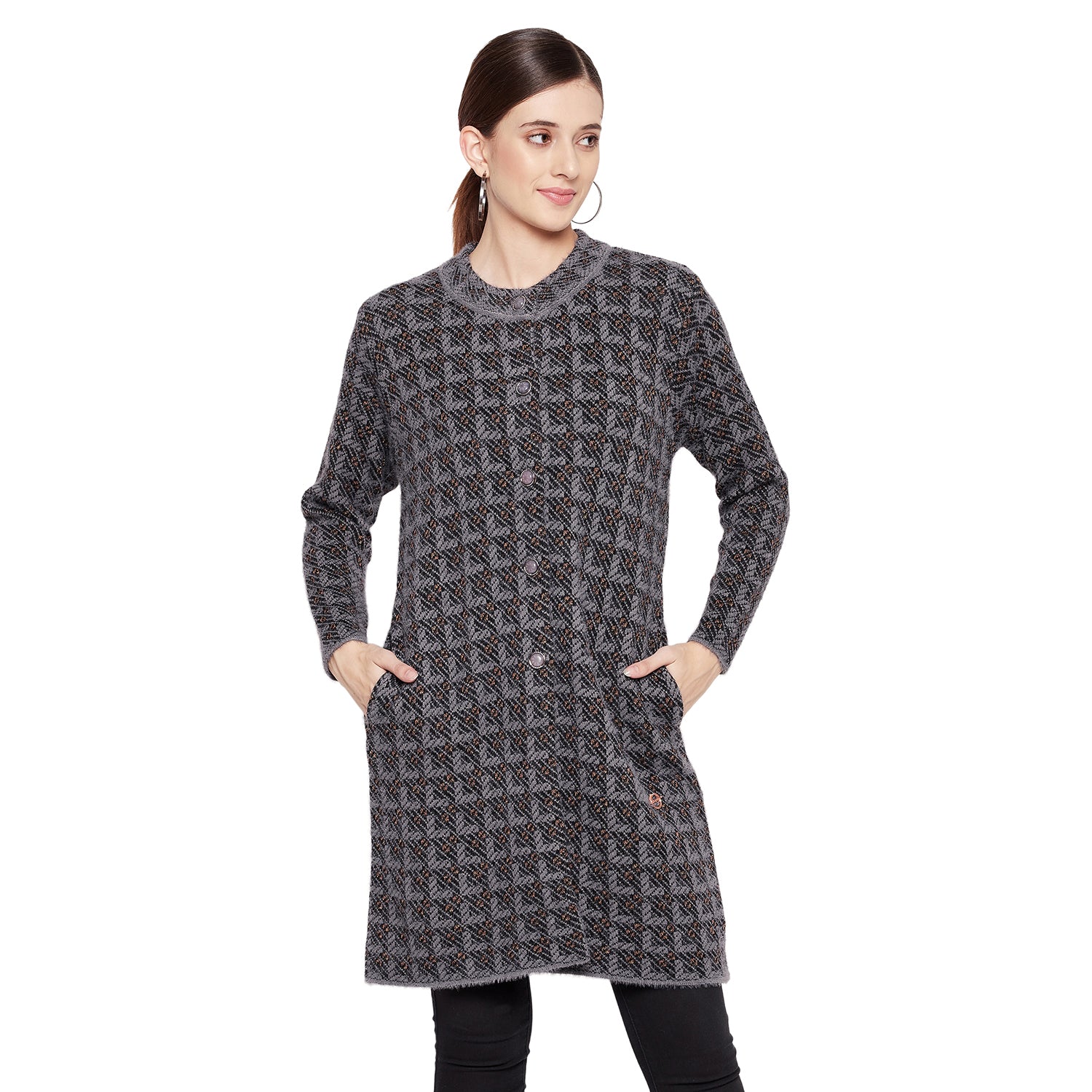 Duke Urban Women Full Sleeve Long Cardigan (SDS1091)