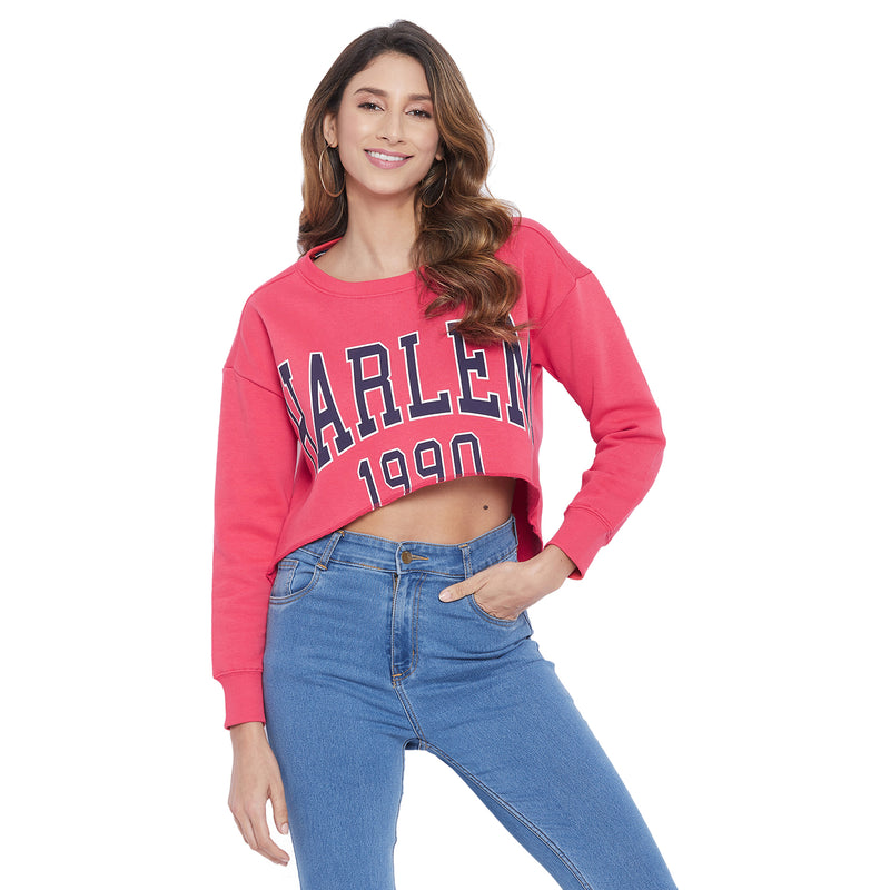 Duke Urban Women Round Neck Crop Sweatshirt (LFX763)