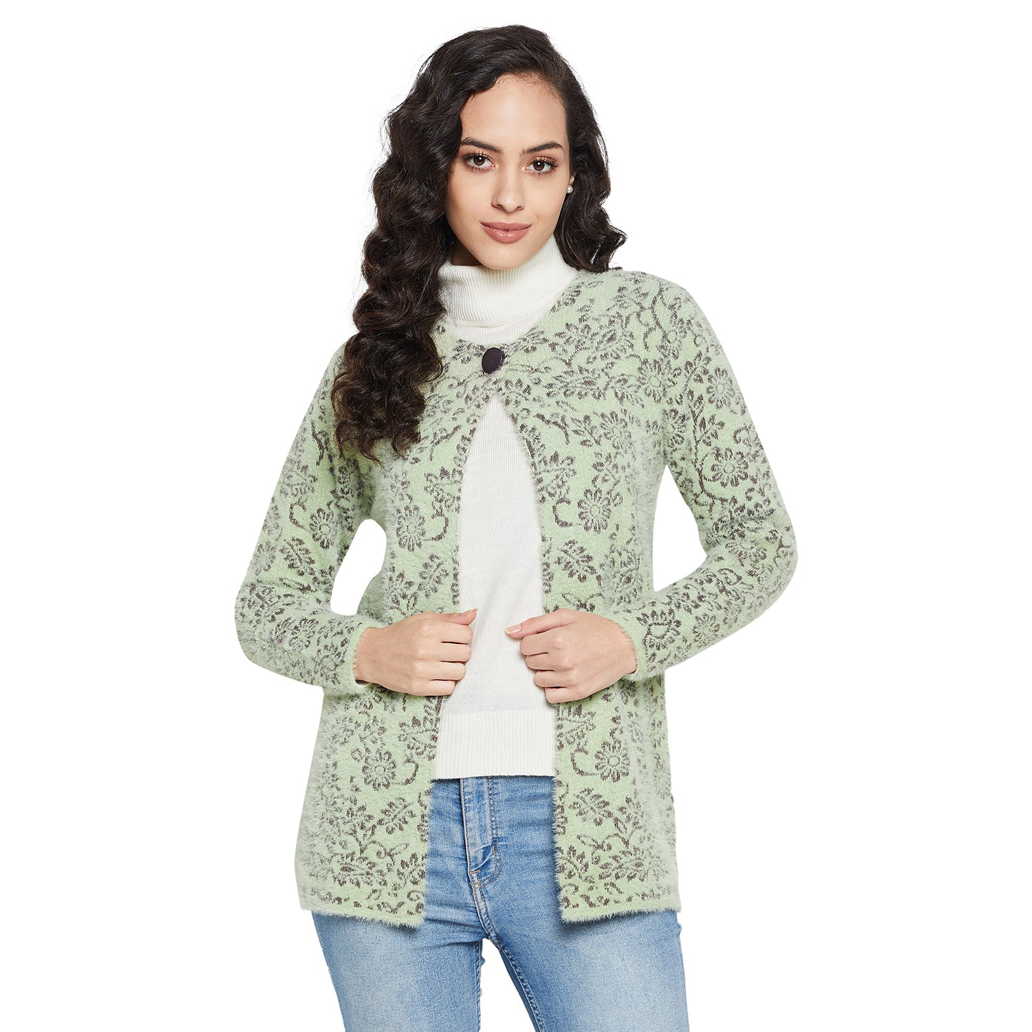 Duke Urban Women Full sleeve Round Neck Cardigan (SDS1132)