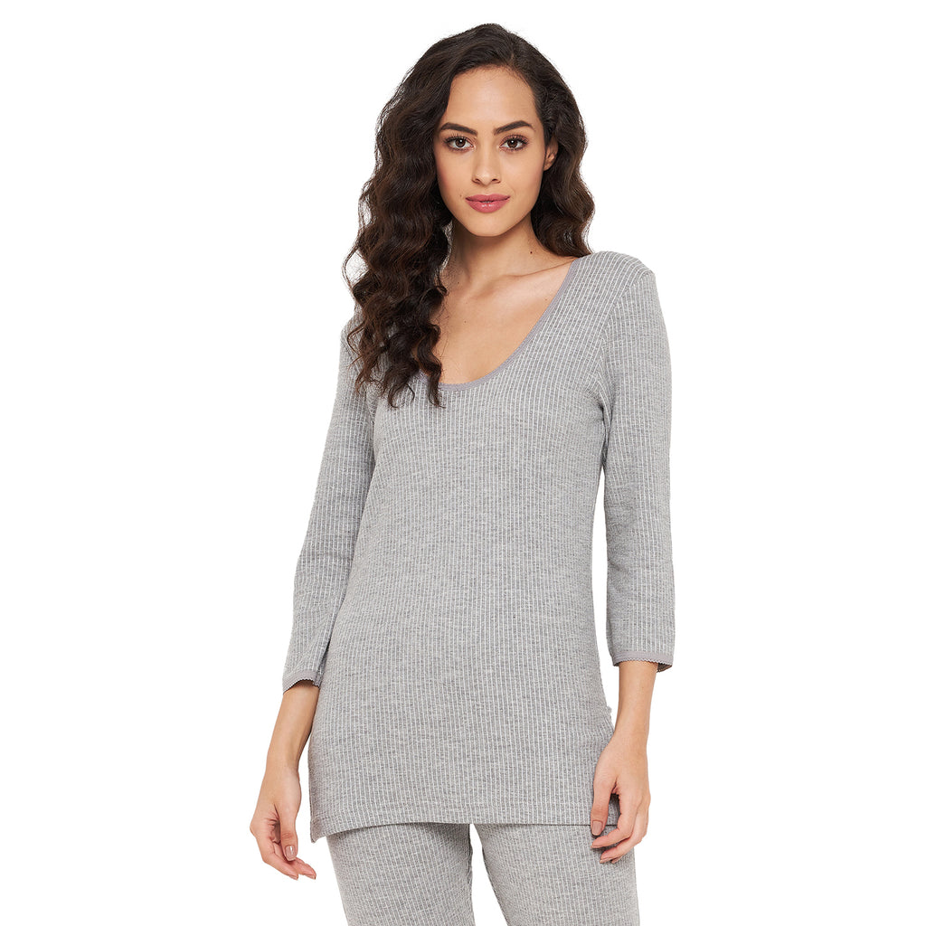 Duke Stardust Women Scoop Neck Thermal (D11GR)