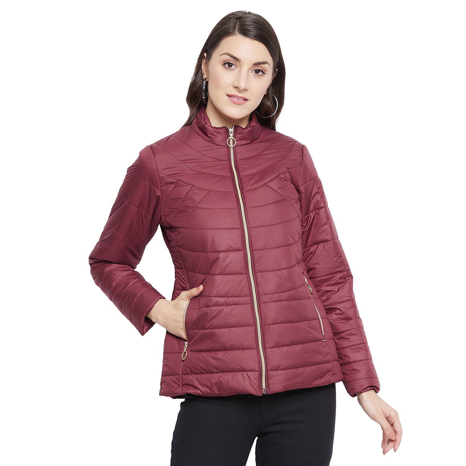 Duke Urban Women Full Sleeve Quilted Jacket (SDZ6740)