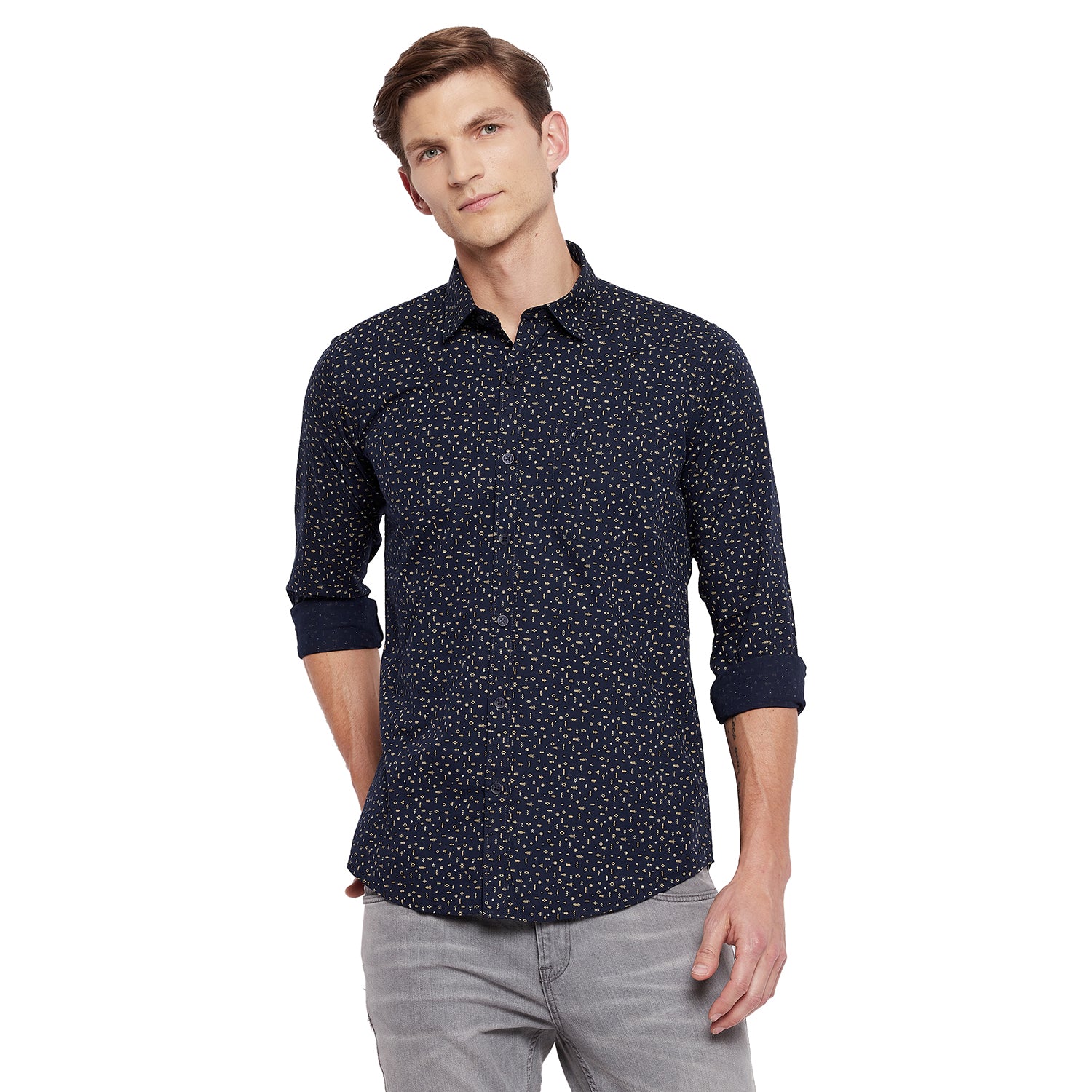 Duke Urban Men Full Sleeve Cotton Shirt (SDO7PRSL)