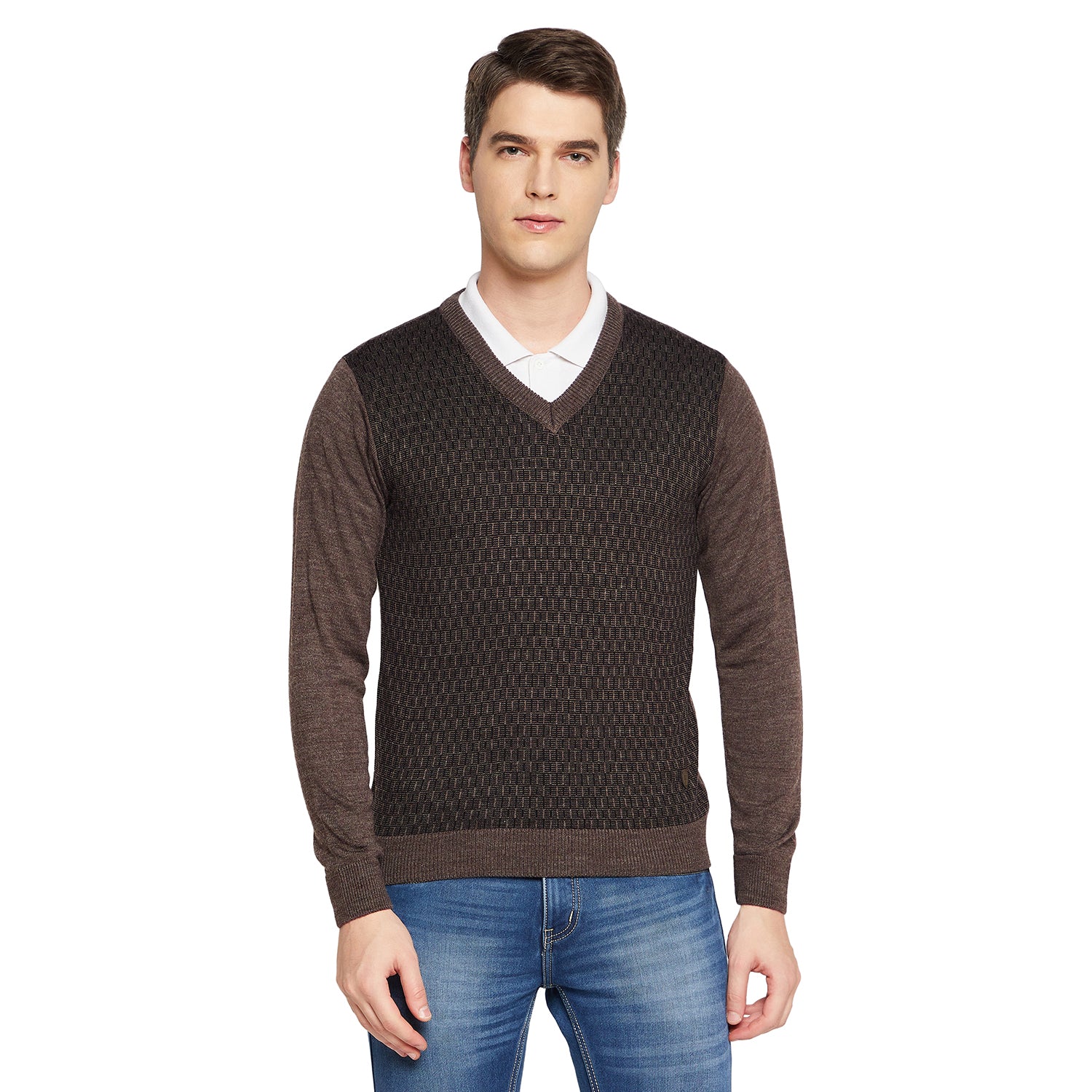 Duke Urban Men Full Sleeve V Neck Sweater (SDS8088)