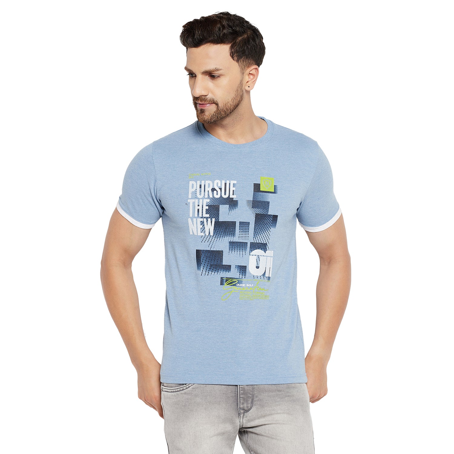 Duke Urban Men Half Sleeve Cotton T-shirt (LF5456)